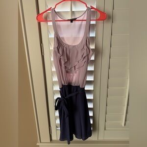 Express Small Pink and Purple Ruffle Dress